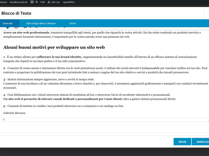 Scrittura di contenuti SEO per siti web e blog a Padova