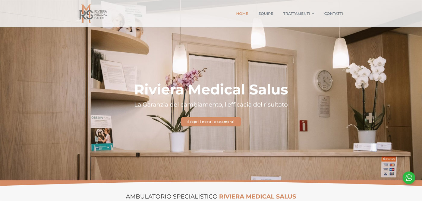 Sito web Riviera Medical Salus, ambulatorio polispecialistico a Fiesso d’Artico